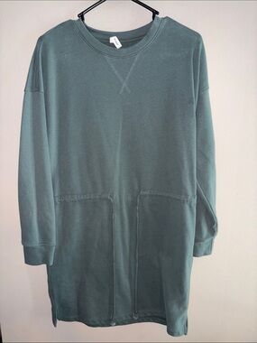 Wishlist - Forest Green Pullover Sweater Dress